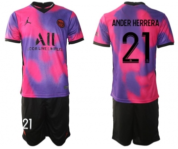 Men 2020-2021 Club Paris St German away purple 21 Soccer Jersey