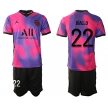 Men 2020-2021 Club Paris St German away purple 22 Soccer Jersey
