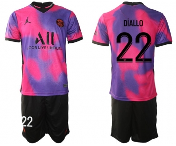 Men 2020-2021 Club Paris St German away purple 22 Soccer Jersey