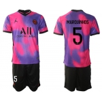 Men 2020-2021 Club Paris St German away purple 5 Soccer Jersey