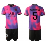 Men 2020-2021 Club Paris St German away purple 5 Soccer Jersey