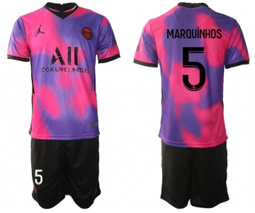 Men 2020-2021 Club Paris St German away purple 5 Soccer Jersey