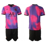 Men 2020-2021 Club Paris St German away purple blank Soccer Jersey