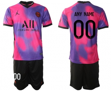 Men 2020-2021 Club Paris St German away purple customized Soccer Jersey