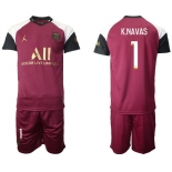 Men 2020-2021 club Paris St German away 1 red Soccer Jerseys