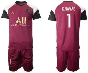 Men 2020-2021 club Paris St German away 1 red Soccer Jerseys