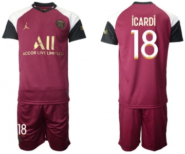 Men 2020-2021 club Paris St German away 18 red Soccer Jerseys