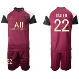 Men 2020-2021 club Paris St German away 22 red Soccer Jerseys