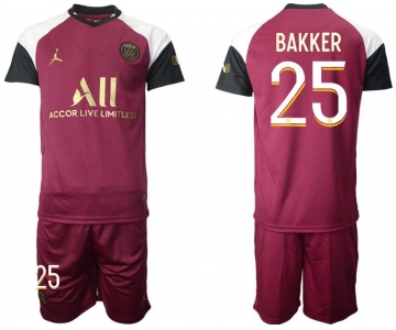 Men 2020-2021 club Paris St German away 25 red Soccer Jerseys