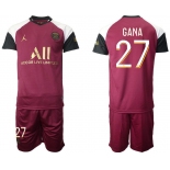 Men 2020-2021 club Paris St German away 27 red Soccer Jerseys