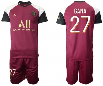 Men 2020-2021 club Paris St German away 27 red Soccer Jerseys