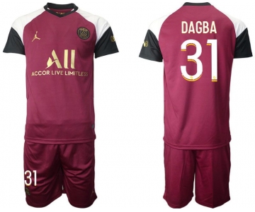 Men 2020-2021 club Paris St German away 31 red Soccer Jerseys