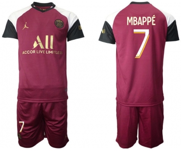 Men 2020-2021 club Paris St German away 7 red Soccer Jerseys