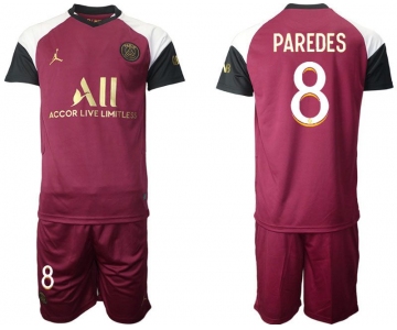 Men 2020-2021 club Paris St German away 8 red Soccer Jerseys