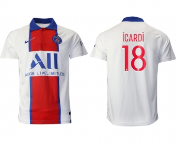 Men 2020-2021 club Paris St German away aaa version 18 white Soccer Jerseys