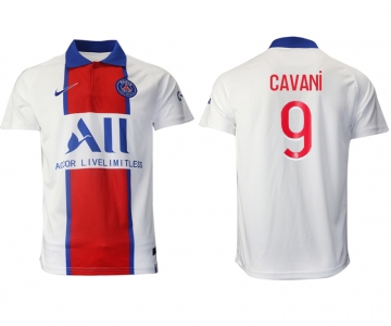 Men 2020-2021 club Paris St German away aaa version 9 white Soccer Jerseys