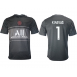 Men 2021-2022 Club Paris St German Second away aaa version black 1 Soccer Jersey