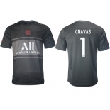 Men 2021-2022 Club Paris St German Second away aaa version black 1 Soccer Jersey