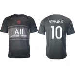 Men 2021-2022 Club Paris St German Second away aaa version black 10 Soccer Jersey
