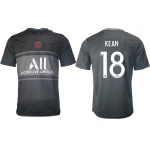 Men 2021-2022 Club Paris St German Second away aaa version black 18 Soccer Jersey