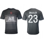 Men 2021-2022 Club Paris St German Second away aaa version black 23 Soccer Jersey