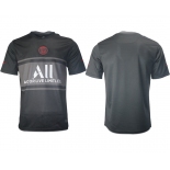 Men 2021-2022 Club Paris St German Second away aaa version black blank Soccer Jersey