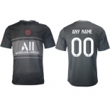 Men 2021-2022 Club Paris St German Second away aaa version black customized Soccer Jersey
