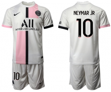 Men 2021-2022 Club Paris St German away white 10 Soccer Jersey