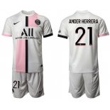 Men 2021-2022 Club Paris St German away white 21 Soccer Jersey