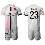 Men 2021-2022 Club Paris St German away white 23 Soccer Jersey