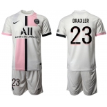 Men 2021-2022 Club Paris St German away white 23 Soccer Jersey
