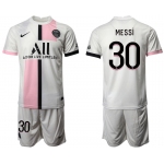 Men 2021-2022 Club Paris St German away white 30 Soccer Jersey
