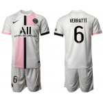 Men 2021-2022 Club Paris St German away white 6 Soccer Jersey