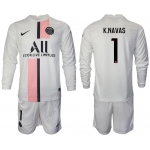 Men 2021-2022 Club Paris St German away white Long Sleeve 1 Soccer Jersey