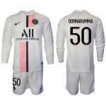 Men 2021-2022 Club Paris St German away white Long Sleeve 50 Soccer Jersey
