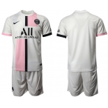 Men 2021-2022 Club Paris St German away white blank Soccer Jersey