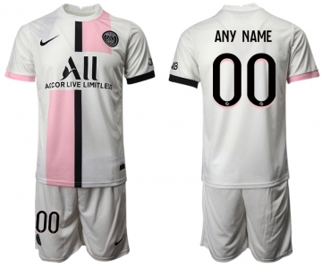 Men 2021-2022 Club Paris St German away white customized Soccer Jersey