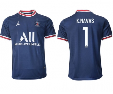 Men 2021-2022 Club Paris St German home aaa version blue 1 Soccer Jersey