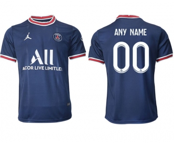 Men 2021-2022 Club Paris St German home aaa version blue customized Soccer Jersey