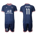 Men 2021-2022 Club Paris St German home blue 11 Soccer Jersey