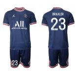 Men 2021-2022 Club Paris St German home blue 23 Soccer Jersey