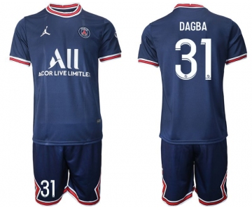 Men 2021-2022 Club Paris St German home blue 31 Soccer Jersey