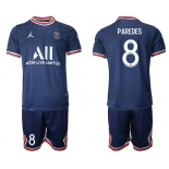 Men 2021-2022 Club Paris St German home blue 8 Soccer Jersey