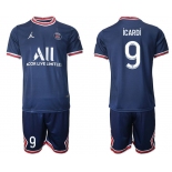 Men 2021-2022 Club Paris St German home blue 9 Soccer Jersey