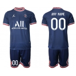 Men 2021-2022 Club Paris St German home blue customized Soccer Jersey