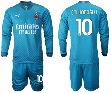 2021 Men AC milan away long sleeve 10 soccer jerseys