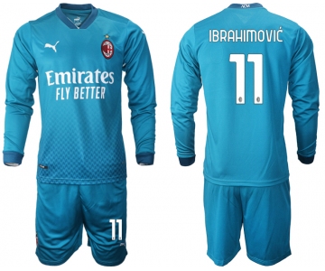 2021 Men AC milan away long sleeve 11 soccer jerseys