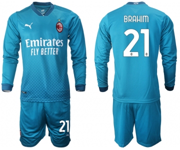 2021 Men AC milan away long sleeve 21 soccer jerseys