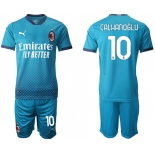 Men 2020-2021 club AC milan away 10 blue Soccer Jerseys