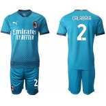 Men 2020-2021 club AC milan away 2 blue Soccer Jerseys
